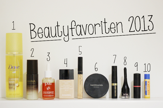 Jahresfavoriten 2013 – Meine Beauty Top Ten