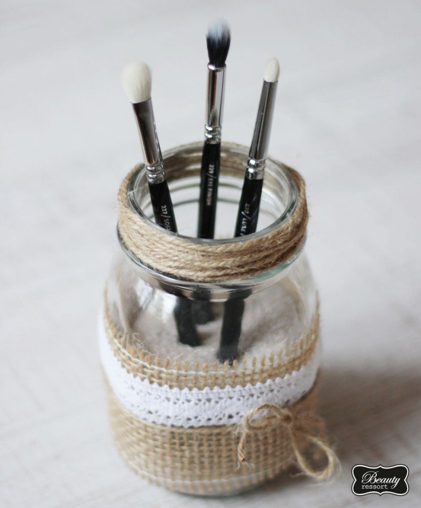 DIY Pinselhalter im Shabby Chic Look