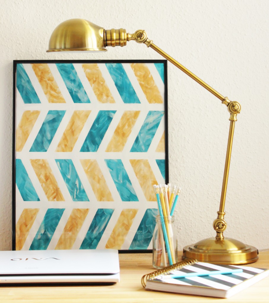 DIY Chevron Wall Art